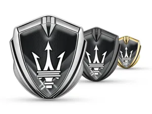 Maserati Emblema Silicone Badge Stile Tuning Top Lucido